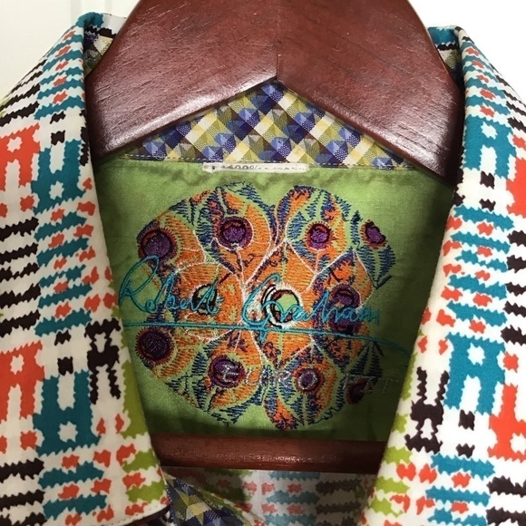 Robert Graham Euro Fit Long Sleeve Button Up Shirt. - Picture 11 of 14